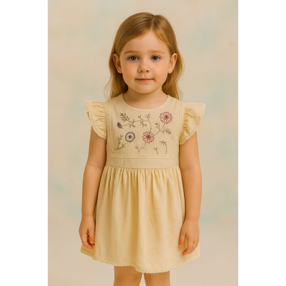 Παιδικο Φορεμα  2-5 Χρονων  Μπεζ