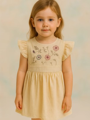 Παιδικο Φορεμα  2-5 Χρονων  Μπεζ