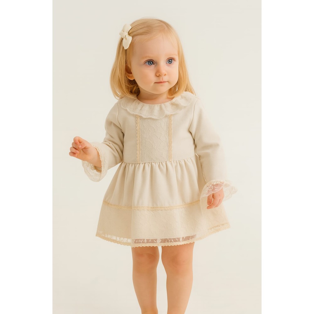 Παιδικο Φορεμα 1-4 Χρονων Κρεμ