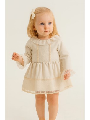 Παιδικο Φορεμα 1-4 Χρονων Κρεμ