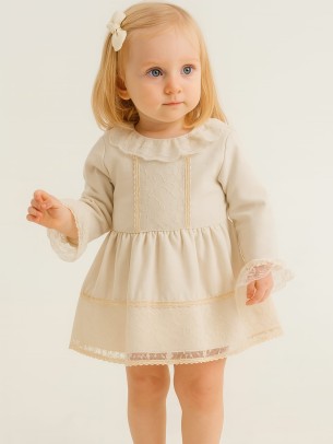 Παιδικο Φορεμα 1-4 Χρονων Κρεμ