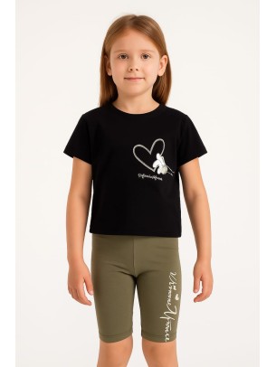 Παιδικο Σετ Για Κοριτσι 7-11 Χρονων  Μαυρο -Πρασινο