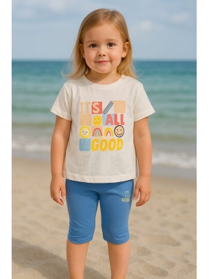 Παιδικο Σετ Για Κοριτσι 1-4 Χρονων Λευκο - Ανοιχτο Μπλε