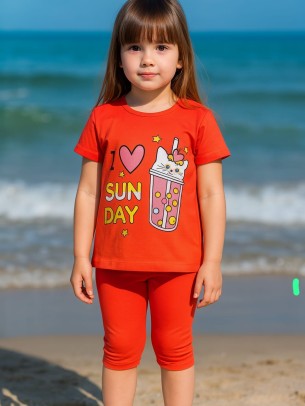 Παιδικο Σετ Για Κοριτσι 3-6 Χρονων Ανοιχτο Κεραμιδι