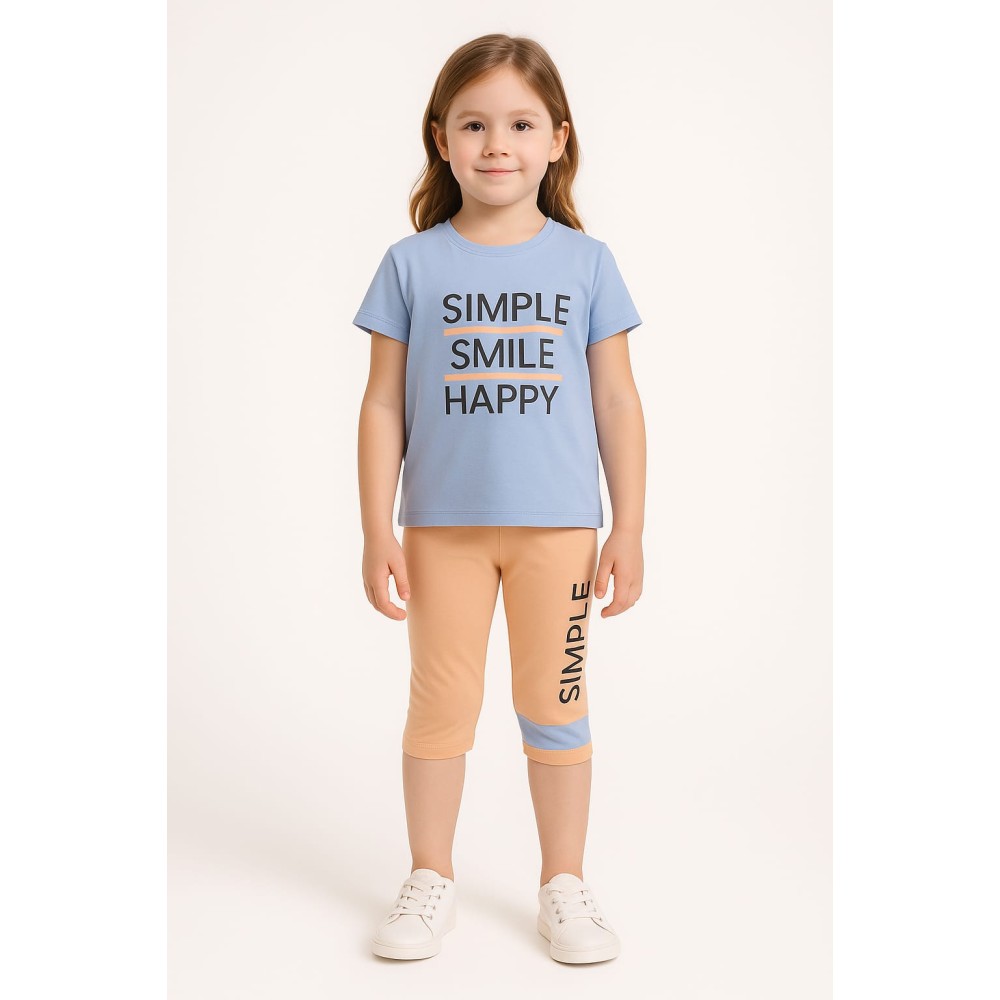 Παιδικο Σετ Για Κοριτσι 3-6 Χρονων Μωβ Μπλε-Σομον