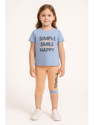 Παιδικο Σετ Για Κοριτσι 3-6 Χρονων Μωβ Μπλε-Σομον