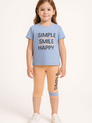 Παιδικο Σετ Για Κοριτσι 3-6 Χρονων Μωβ Μπλε-Σομον