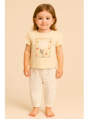 Παιδικο Σετ Για Κοριτσι 2-5 χρονων Μπεζ-Λευκο