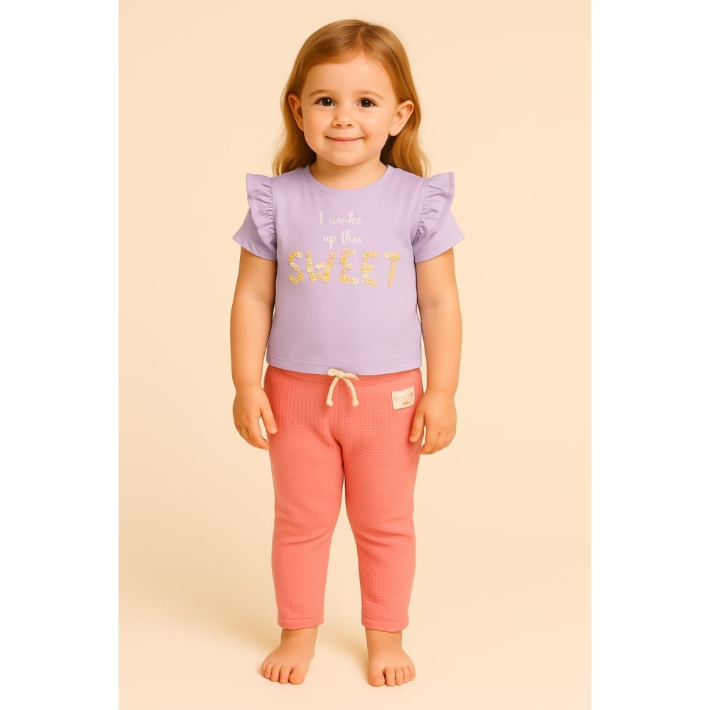 Παιδικο Σετ Για Κοριτσι 1-4 Χρονων Μωβ- Κοραλι