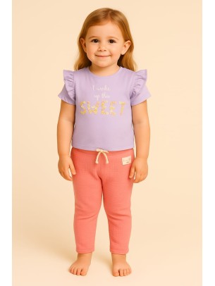 Παιδικο Σετ Για Κοριτσι 1-4 Χρονων Μωβ- Κοραλι