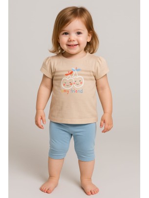 Παιδικο Σετ Για Κοριτσι 2-5 Χρονων Πουδρα -Μπλε