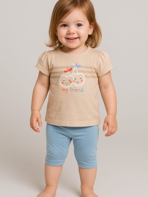 Παιδικο Σετ Για Κοριτσι 2-5 Χρονων Πουδρα -Μπλε