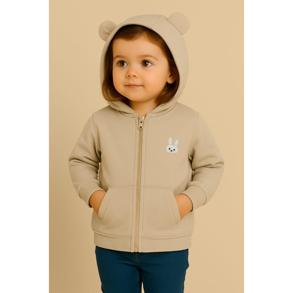 Παιδικη Ζακετα Για Κοριτσι 2-5 Χρονων Χρωμα Πετρας