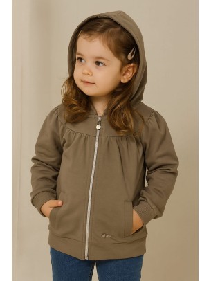 Παιδικη Ζακετα Για Κοριτσι 2-5 Χρονων Ανθρακι