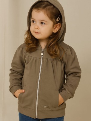 Παιδικη Ζακετα Για Κοριτσι 2-5 Χρονων Ανθρακι