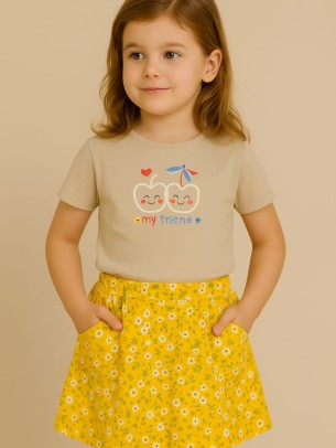 Παιδικη Φουστα 6-9 Χρονων Κιτρινο