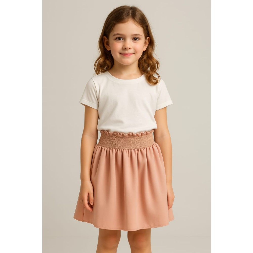 Παιδικη Φουστα 6-9  Χρονων Πουδρα