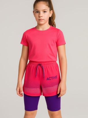 Παιδικο Σορτς 10-13 Χρονων Φουξια Νεον