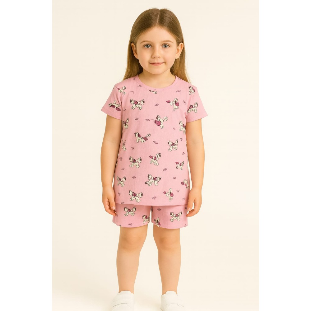 Παιδικο Σετ Πιτζαμα  6-9 Χρονων Ροζ