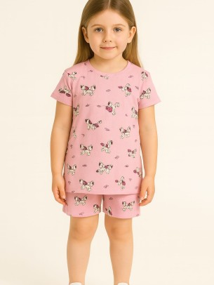 Παιδικο Σετ Πιτζαμα  6-9 Χρονων Ροζ