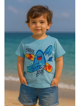 Παιδικο Τ.shirt Για Αγορι  2-5 Χρονων  Μπλε