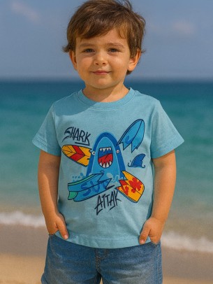 Παιδικο Τ.shirt Για Αγορι  2-5 Χρονων  Μπλε