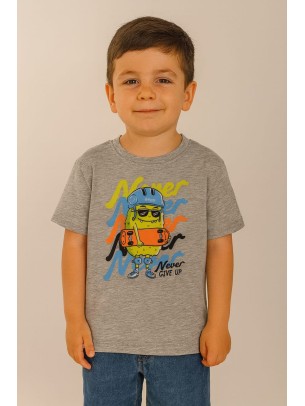 Παιδικο Τ.shirt Για Αγορι 2-5 Χρονων  Γκρι Μελανζε