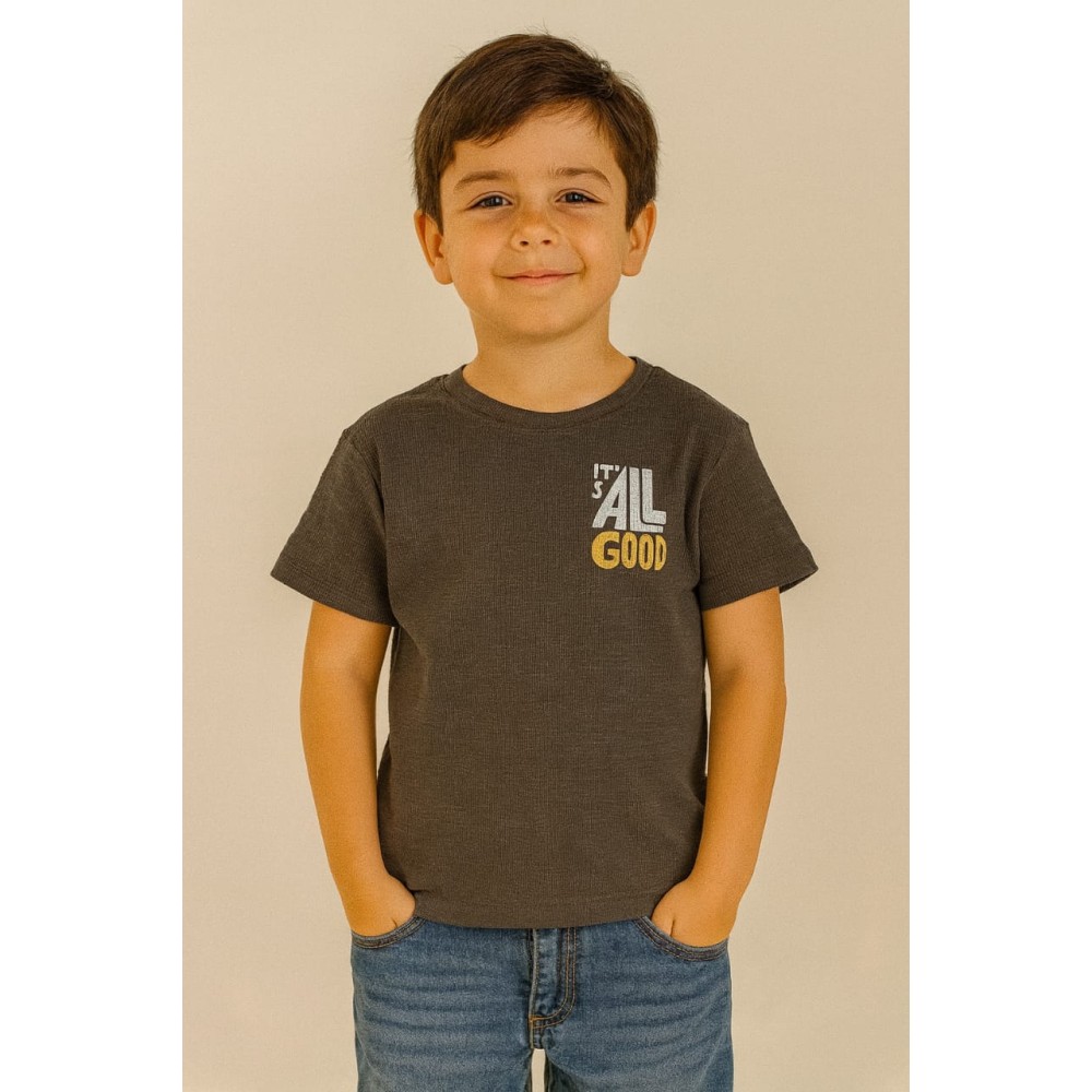 Παιδικο Τ.shirt Για Αγορι 2-5 Χρονων  Ανθρακι