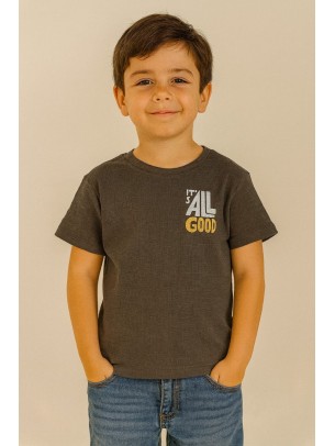 Παιδικο Τ.shirt Για Αγορι 2-5 Χρονων  Ανθρακι