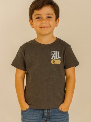 Παιδικο Τ.shirt Για Αγορι 2-5 Χρονων  Ανθρακι