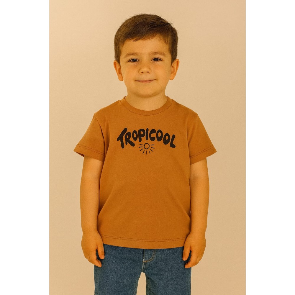 Παιδικο Τ.shirt Για Αγορι  2-5 Χρονων Κεραμιδι