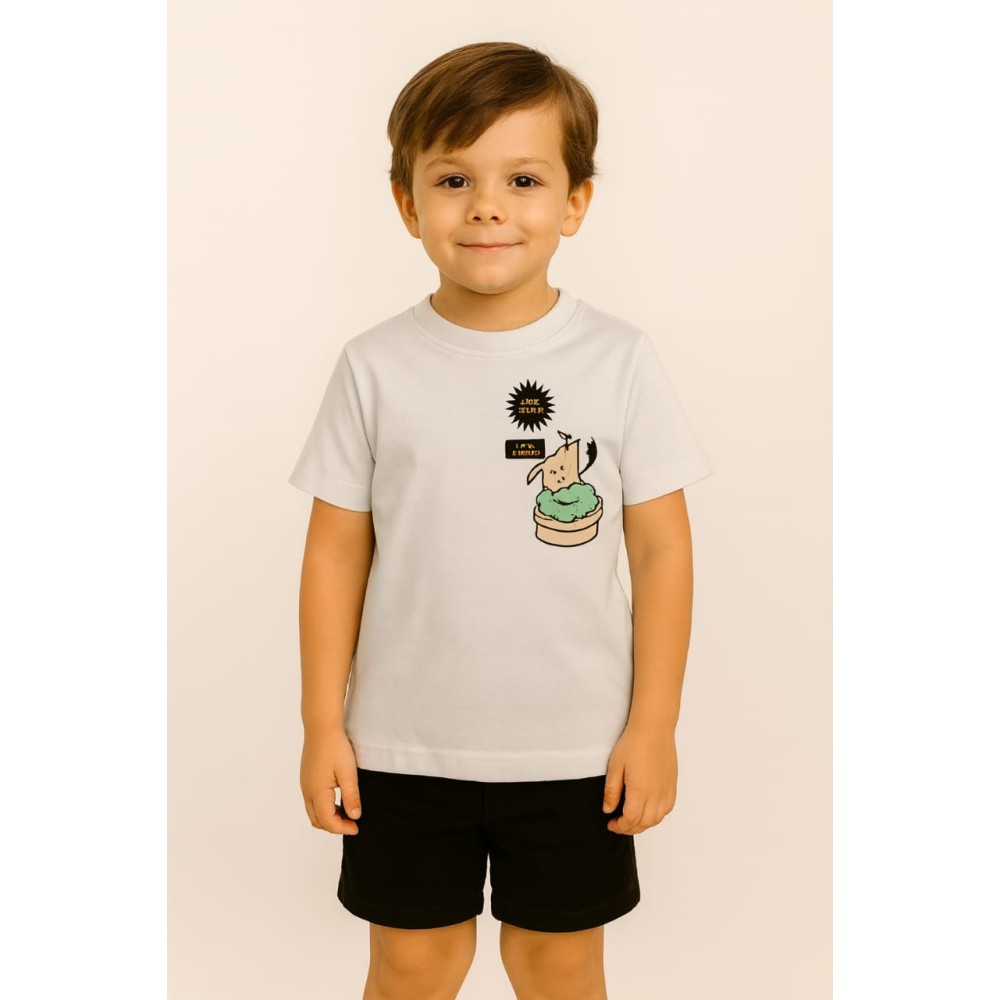 Παιδικο Τ.shirt Για Αγορι 3-7 Χρονων  Λευκο