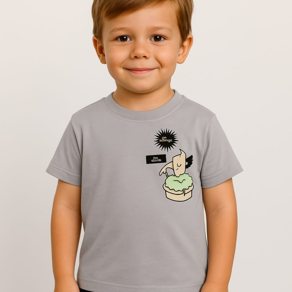 Παιδικο Τ.shirt Για Αγορι 3-7 Χρονων  Γκρι