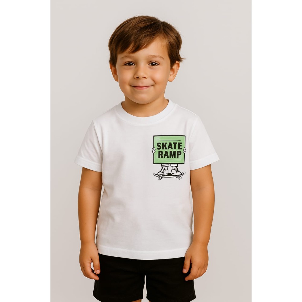 Παιδικο Τ.shirt Για Αγορι 3-7  Χρονων  Λευκο