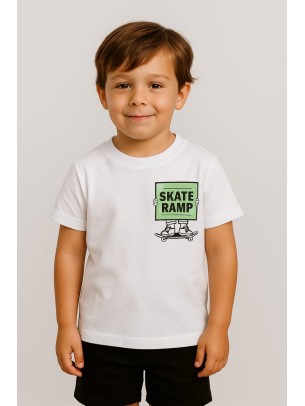 Παιδικο Τ.shirt Για Αγορι 3-7  Χρονων  Λευκο