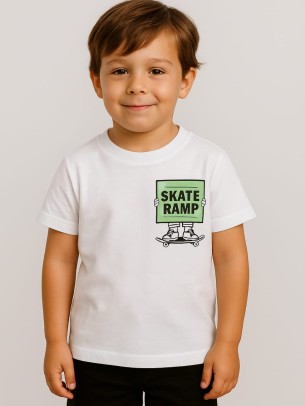 Παιδικο Τ.shirt Για Αγορι 3-7  Χρονων  Λευκο