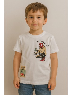 Παιδικο Τ.shirt Για Αγορι 3-7  Χρονων  Λευκο