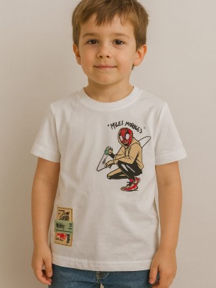 Παιδικο Τ.shirt Για Αγορι 3-7  Χρονων  Λευκο