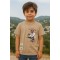 Παιδικο Τ.shirt Για Αγορι 3-7 Χρονων  Μπεζ
