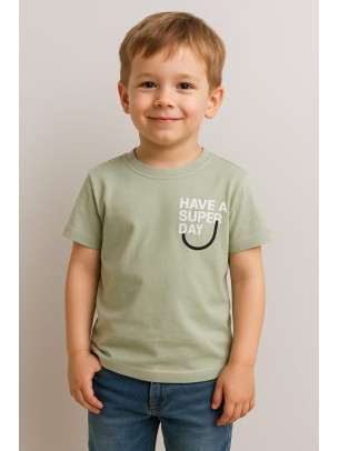 Παιδικο Τ.shirt Για Αγορι 3-7 Χρονων  Πρασινο