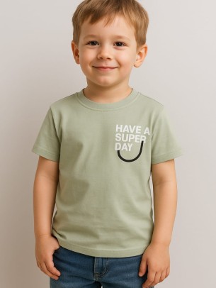 Παιδικο Τ.shirt Για Αγορι 3-7 Χρονων  Πρασινο