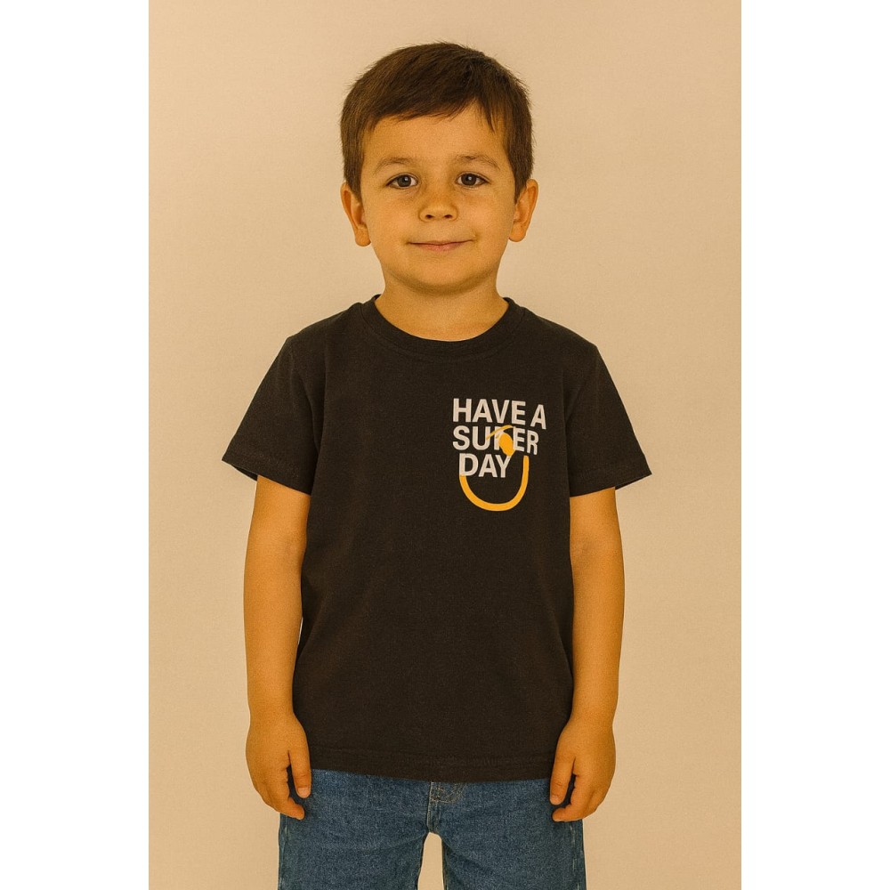 Παιδικο Τ.shirt Για Αγορι  3-7 Χρονων  Μαυρο