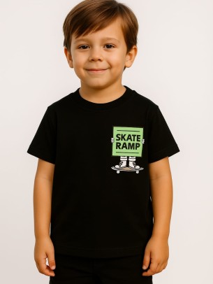 Παιδικο Τ.shirt Για Αγορι 3-7  Χρονων  Μαυρο