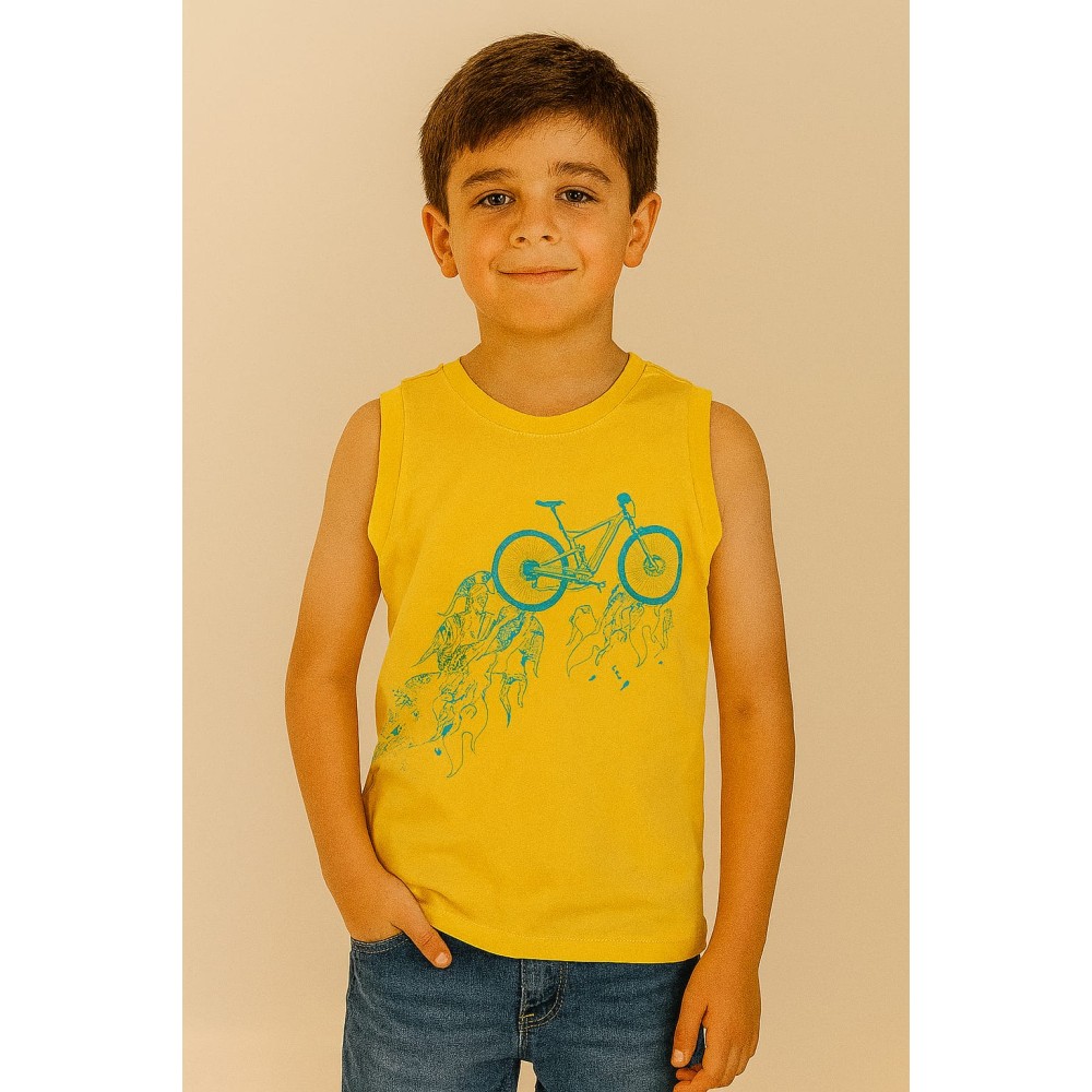 Παιδικο Τ.shirt Για Αγορι 6-9  Χρονων  Κιτρινο