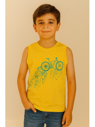 Παιδικο Τ.shirt Για Αγορι 6-9  Χρονων  Κιτρινο