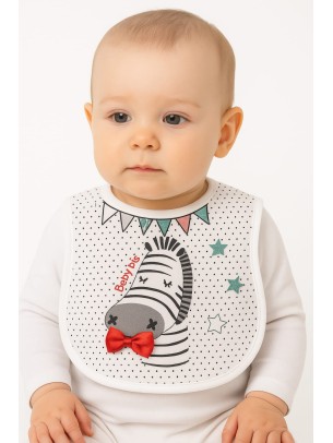 Βρεφικη Σαλιαρα 0-6 Μηνων Λευκο