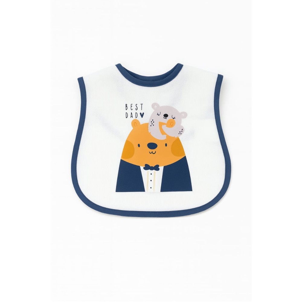 Βρεφικη Σαλιαρα 0-6 Μηνων Μπλε Λευκο 