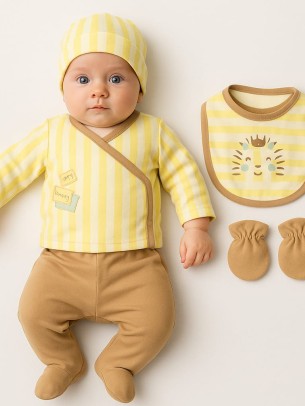 Σετ Νεογεννητο Για Αγορι Εκρου 0-3 Μηνων