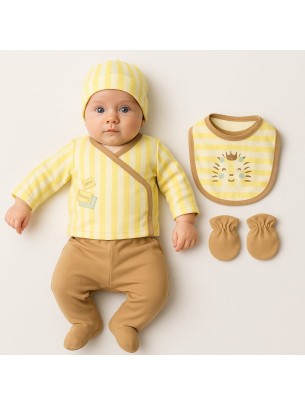 Σετ Νεογεννητο Για Αγορι Εκρου 0-3 Μηνων