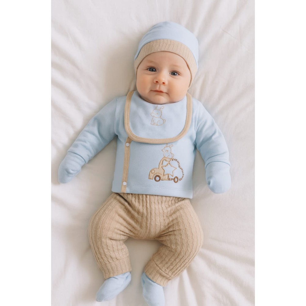 Σετ Νεογεννητο Για Αγορι Μπλε 0-3 Μηνων
